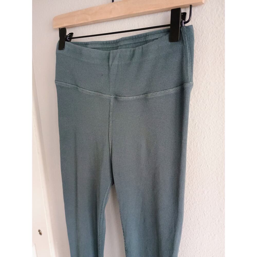 Pact organic cotton ribbed leggings sustainable granola stretchy athleisure M - Picture 2 of 12